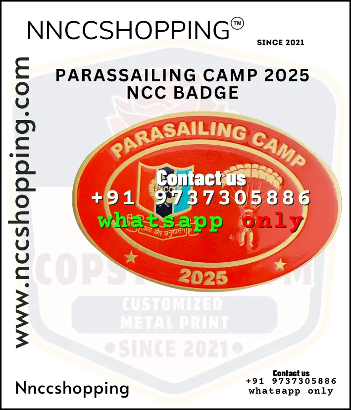 Parassailing camp 2025 ncc badge