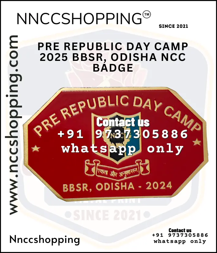 Pre republic day camp 2025 bbsr, odisha ncc badge
