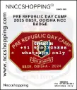 Pre republic day camp 2025 bbsr, odisha ncc badge