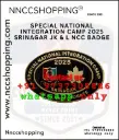 Special national integration camp 2025 srinagar jk & l ncc badge