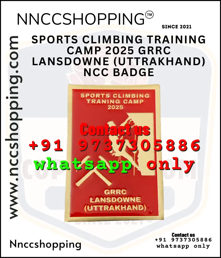 Sports climbing training camp 2025 grrc lansdowne (uttrakhand) ncc badge