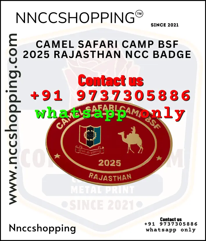 Camel safari camp bsf 2025 rajasthan ncc badge