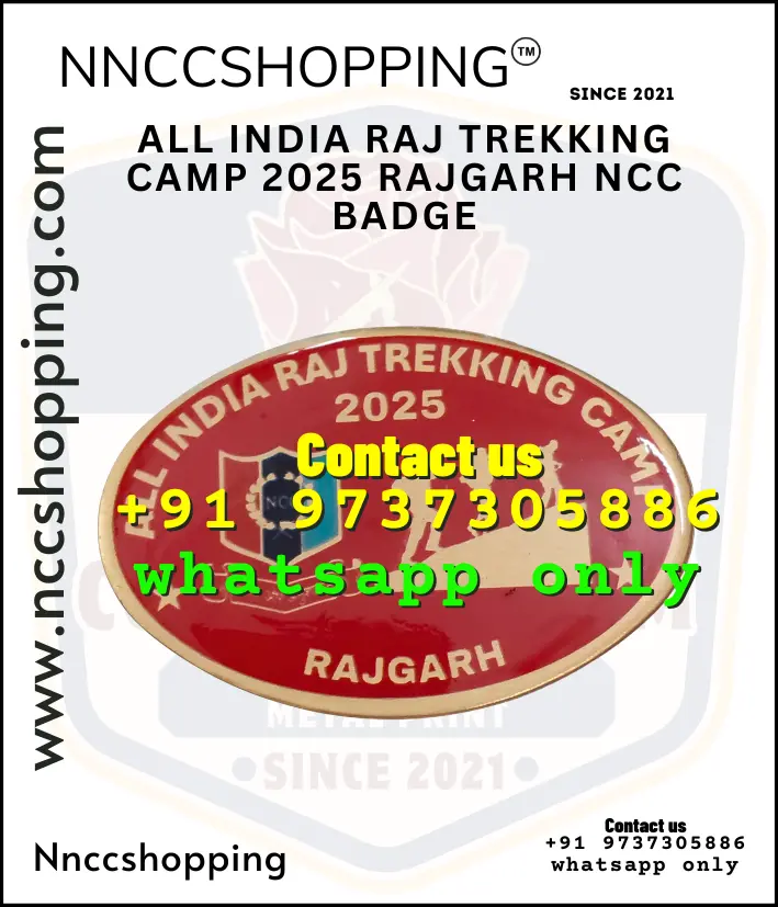 All india raj trekking camp 2025 rajgarh ncc badge