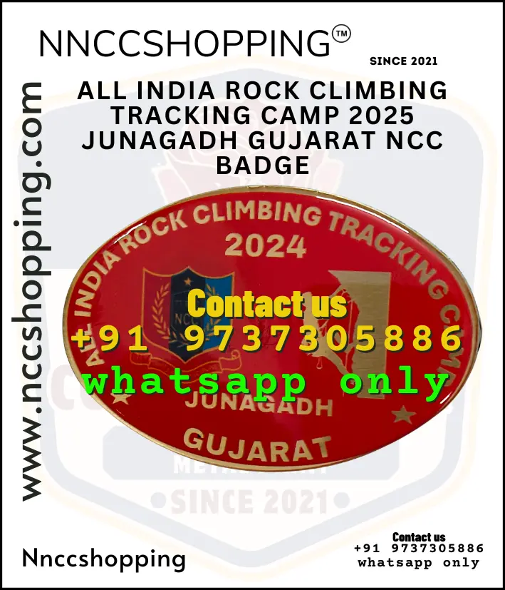 All india rock climbing tracking camp 2025 junagadh gujarat ncc badge
