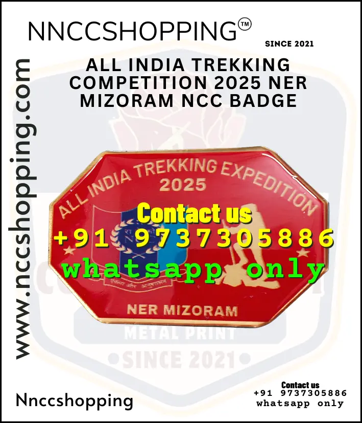 All india trekking competition 2025 ner mizoram ncc badge