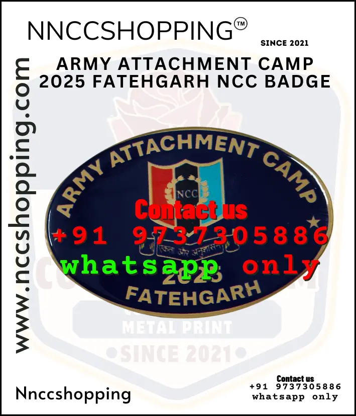 Army attachment camp 2025 fatehgarh ncc badge