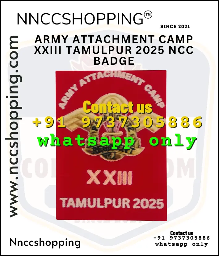 Army attachment camp xxiii tamulpur 2025 ncc badge