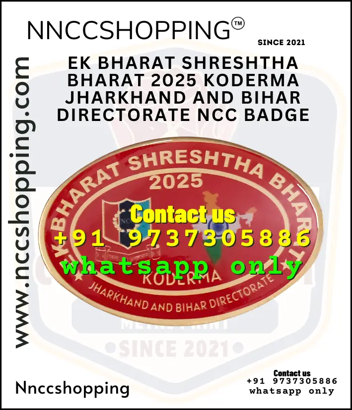 Ek bharat shreshtha bharat 2025 koderma jharkhand and bihar directorate ncc badge
