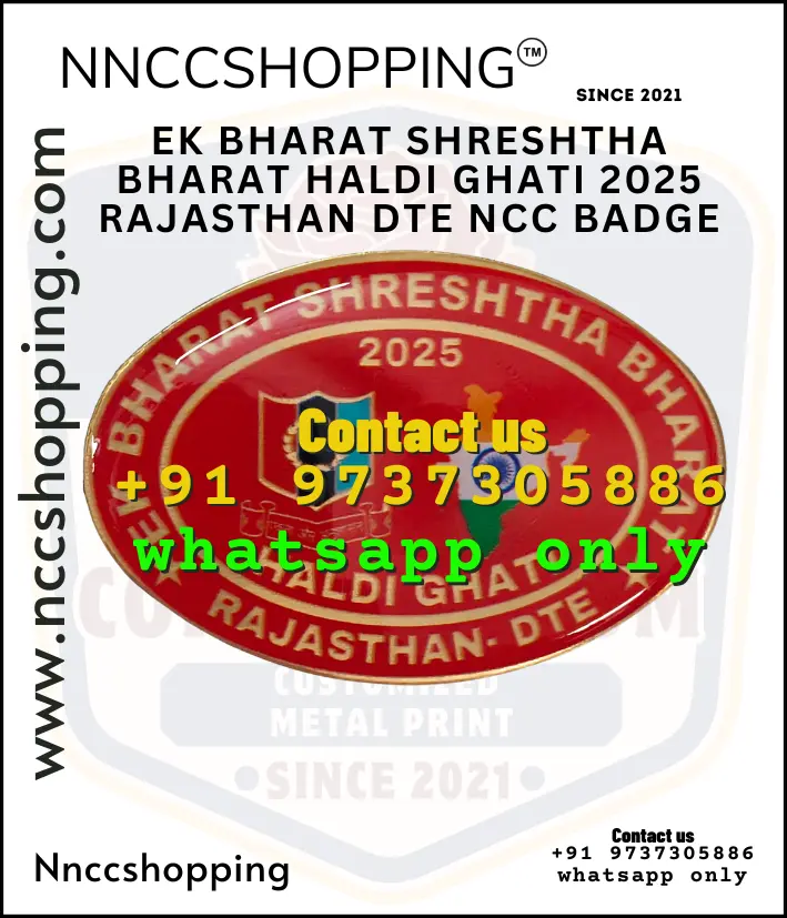 Ek bharat shreshtha bharat haldi ghati 2025 rajasthan dte ncc badge