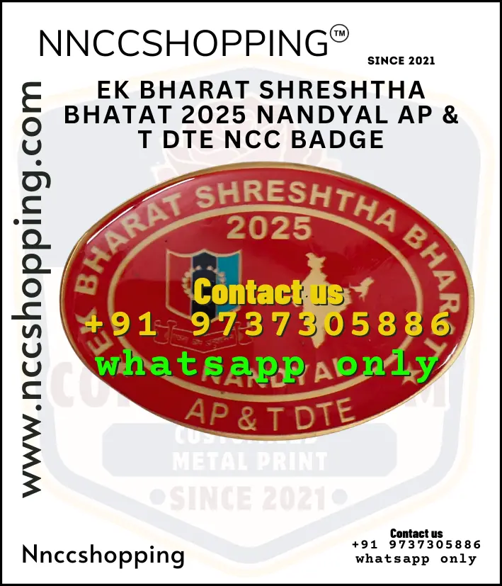 Ek bharat shreshtha bhatat 2025 nandyal ap & t dte ncc badge