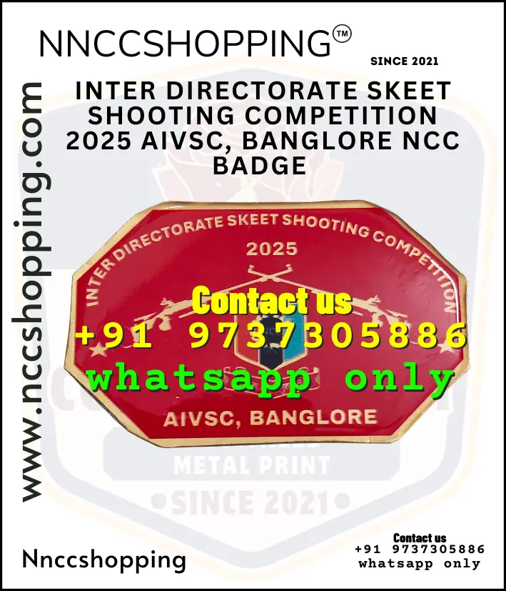 Inter directorate skeet shooting competition 2025 aivsc, banglore ncc badge