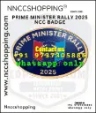 Prime minister rally 2025 ncc badge