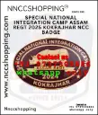 Special national integration camp assam regt 2025 kokrajhar ncc badge