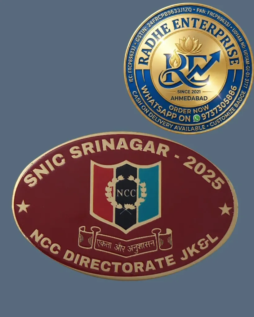 NCC SNIC Srinagar 2025 Commemorative Badge snic srinagar ncc badge