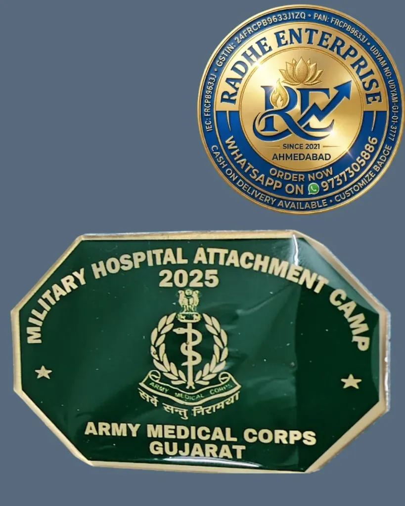 NCC Military Hospital Attachment Camp (MHAC) Badge - Army Medical Corps (Gujarat Directorate)