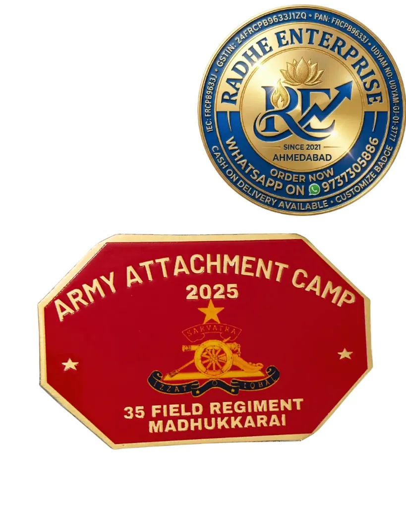 Army Attachment Camp 2026 35 Field Regiment Madhukkarai NCC Badge