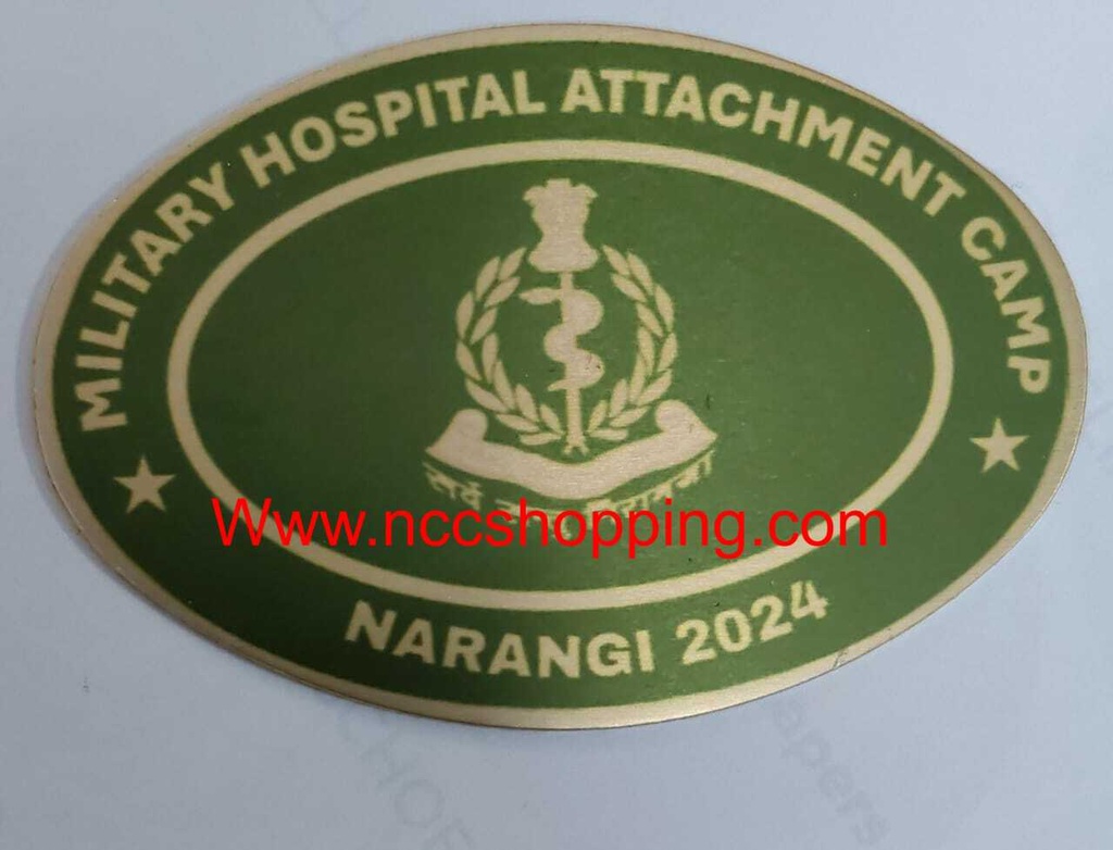 Military hospital attachment camp Narangi Ncc Badge 