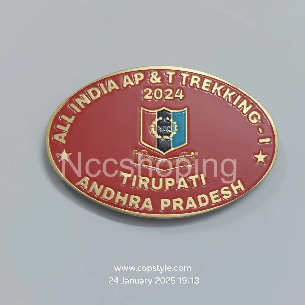 All India AP and T tracking 1 Tirupati Andhra Pradesh 2024 ncc badge