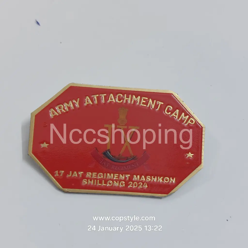 Army attachment camp 17 jat regiment mashkoh shillong 2024 Ncc badge