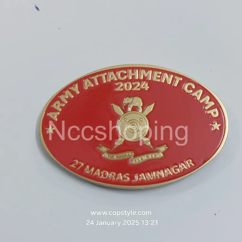 Army attachment camp 2024 27 Madras Jamnagar ncc badge