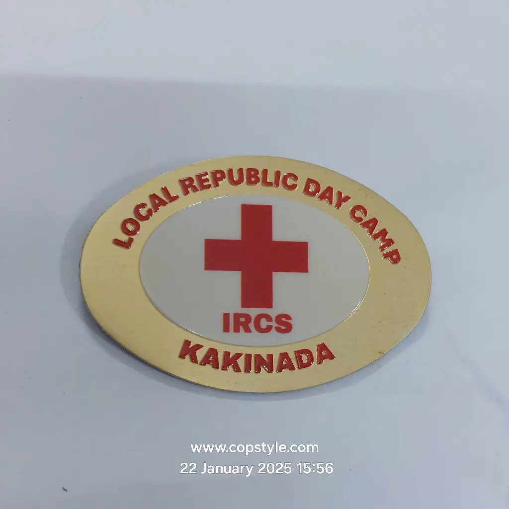 local republic day camp ircs kakinada Ncc badge