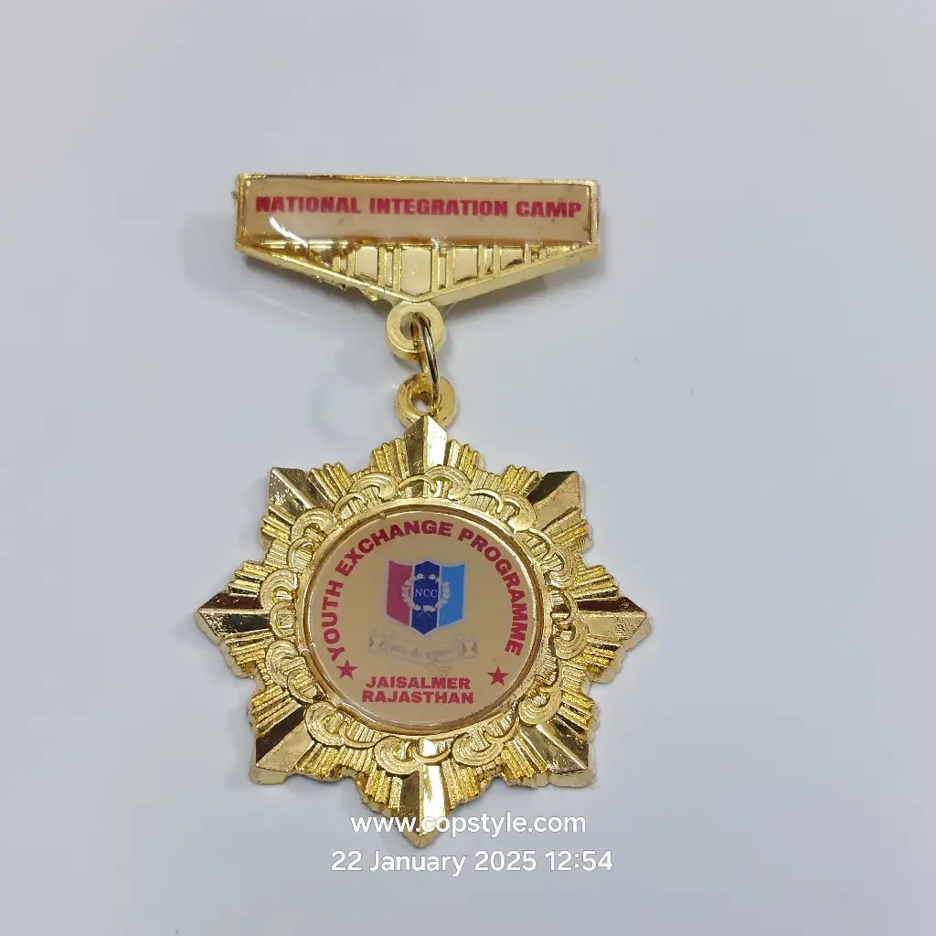 [Badges] National Integration camp youth exchange program Jaisalmer Rajasthan NCC medal