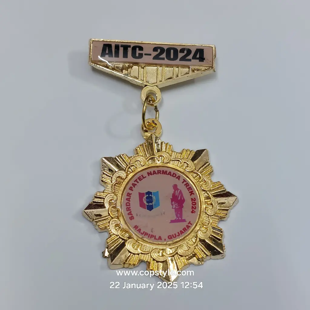 [Badges] aitc 2024 Sardar Patel Narmada trick 2024 Rajpipla Gujarat ncc medel
