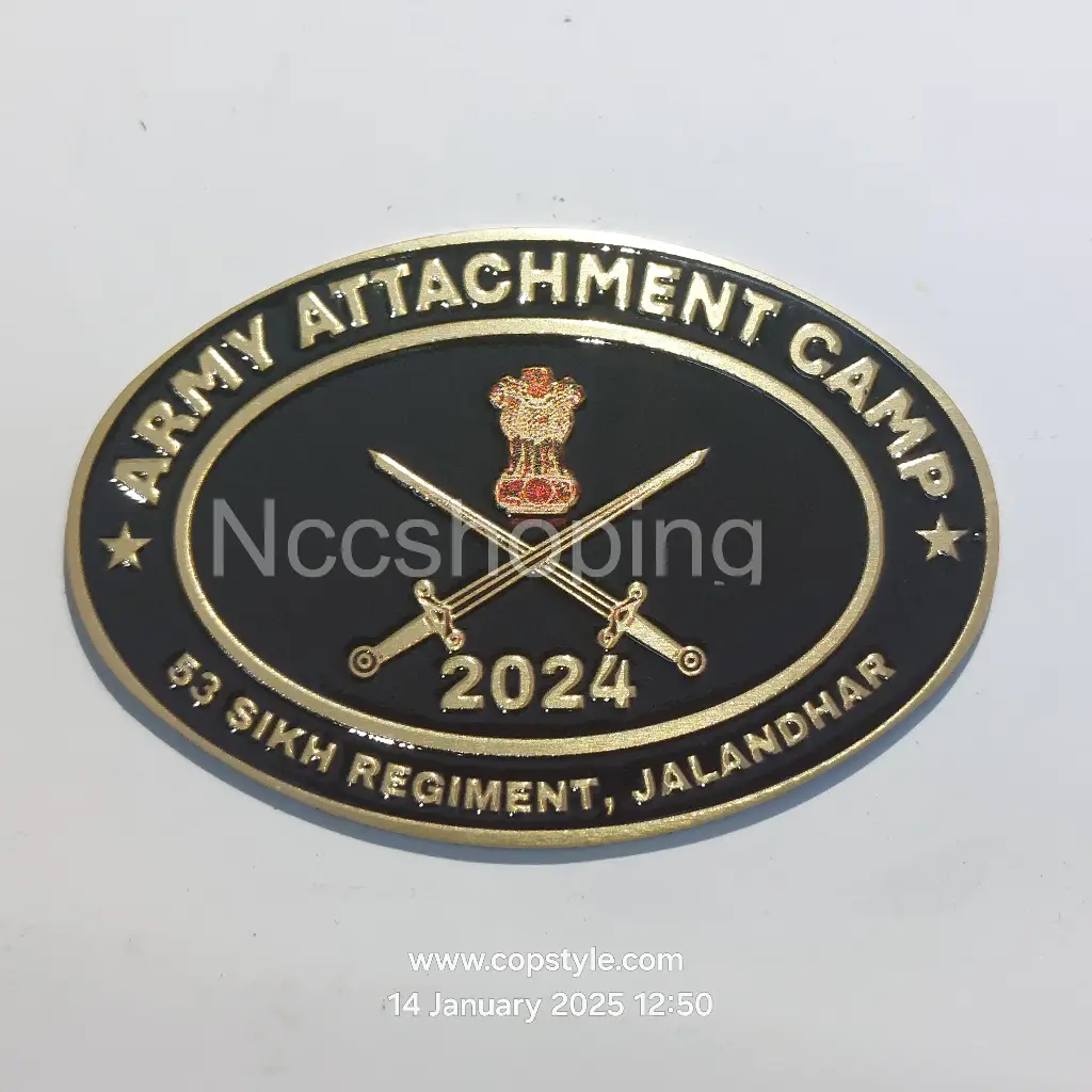 Army attachment camp 2024-53 Sikh Regiment Jalandhar ncc badge