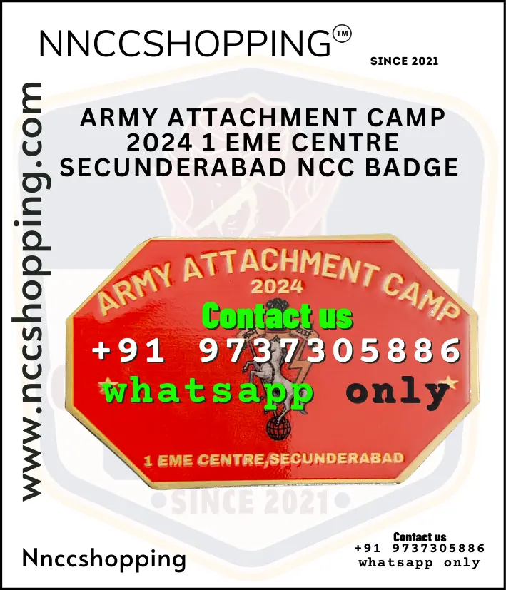 Army Attachment Camp 2024 1 EME Centre Secunderabad NCC Badge