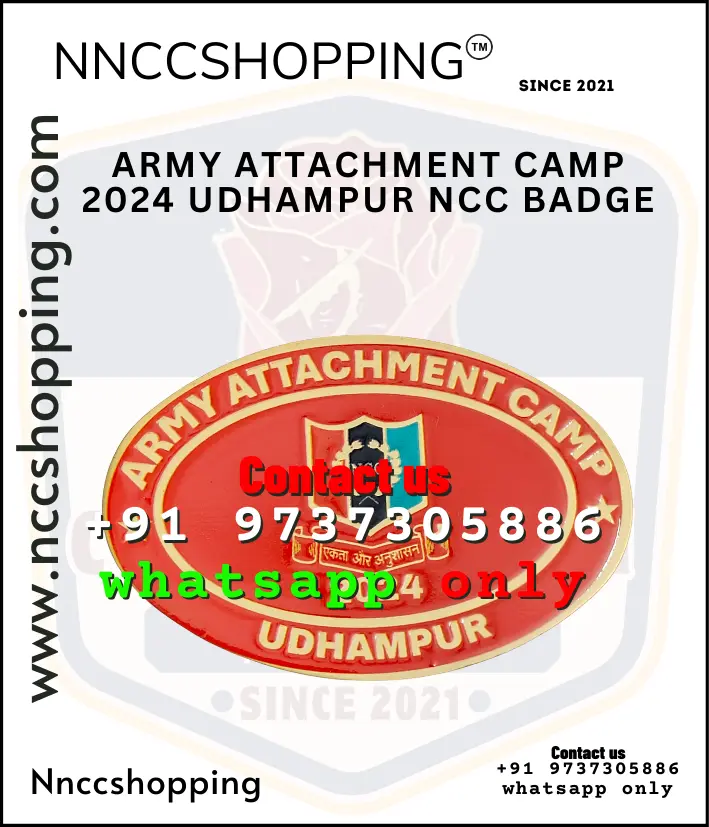 ARMY ATTACHMENT CAMP 2024 UDHAMPUR NCC Badge
