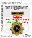 Army Attachment Camp 2025 MRC Wellington Medal