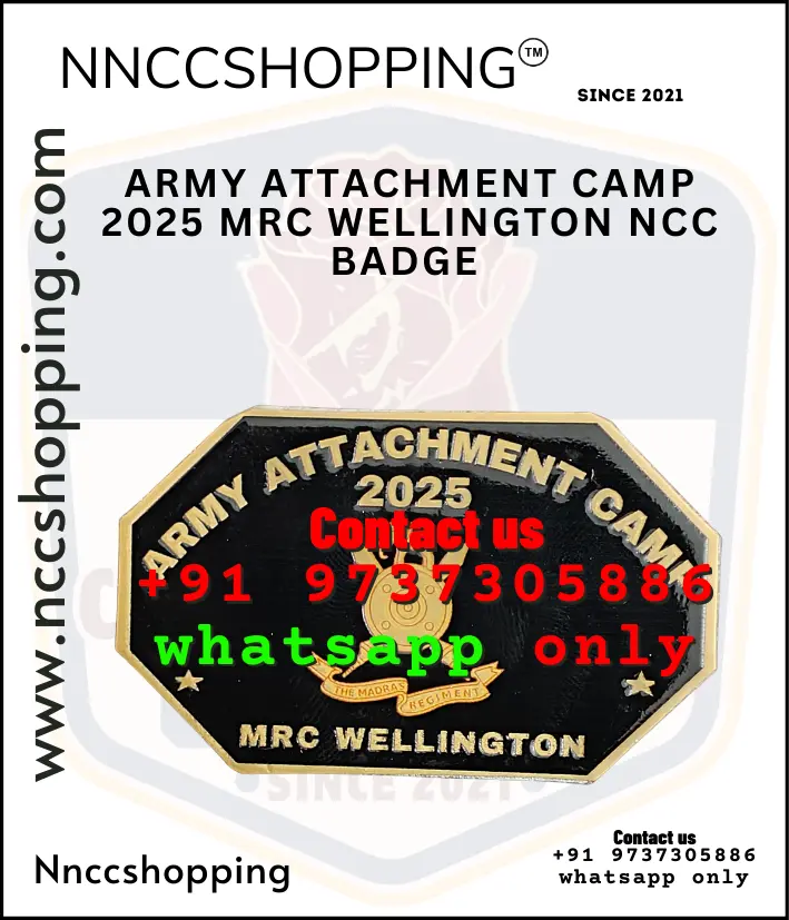 Army Attachment Camp 2025 MRC Wellington NCC Badge