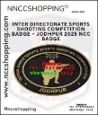 Inter Directorate Sports Shooting Competition Badge – Jodhpur 2025 NCC Badge