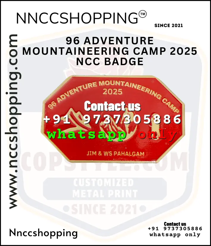 96 adventure mountaineering camp 2025 ncc badge