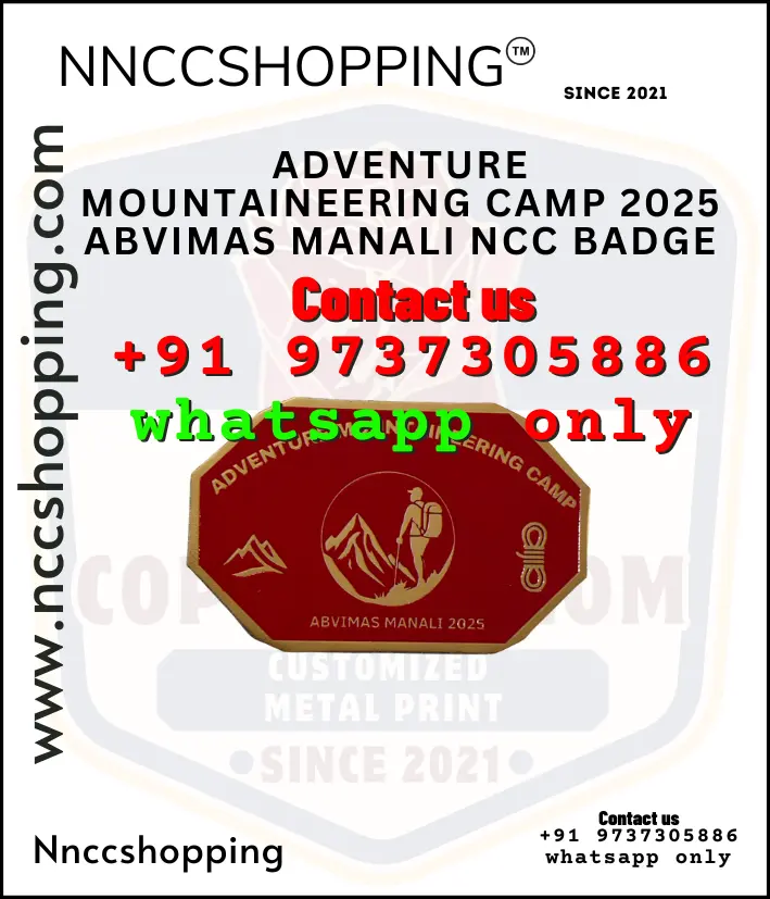 adventure mountaineering camp 2025 abvimas manali ncc badge
