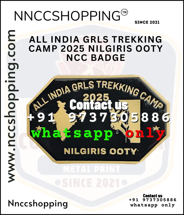 All india grls trekking camp 2025 nilgiris ooty ncc badge