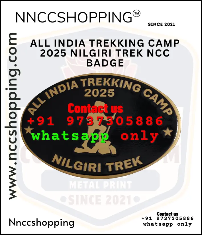 All india trekking camp 2025 nilgiri trek ncc badge