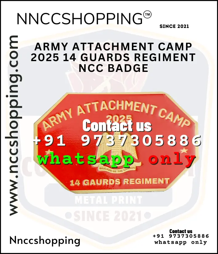 Army attachment camp 2025 14 guards regiment ncc badge