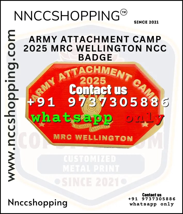 Army attachment camp 2025 mrc wellington ncc badge