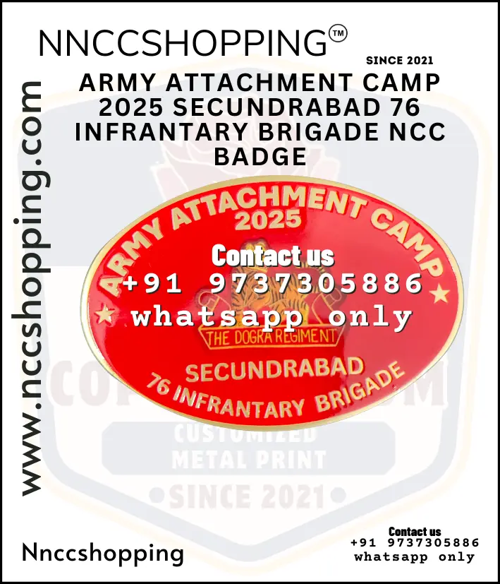 Army attachment camp 2025 secundrabad 76 infrantary brigade ncc badgee