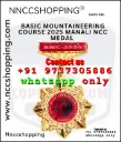 Basic mountaineering course 2025 manali ncc medal
