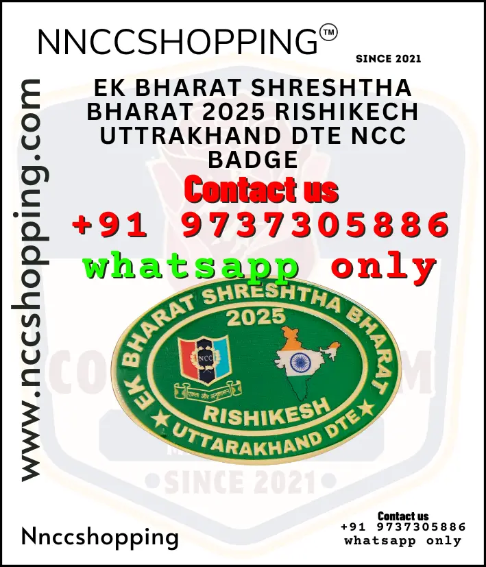 Ek bharat shreshtha bharat 2025 rishikech uttrakhand dte ncc badge