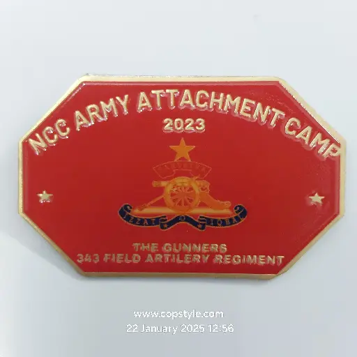 [Badges] Army attachment camp 2023 the gunners 343 Field artillery Regiment NCC batch