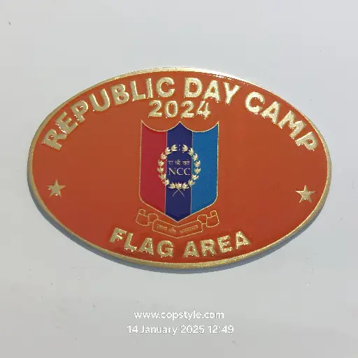 [badges] Republic Day came 24 flag area NCC batch