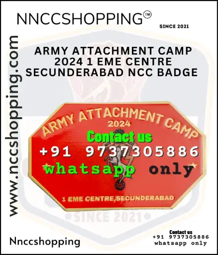 Army Attachment Camp 2024 1 EME Centre Secunderabad NCC Badge