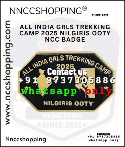 All india grls trekking camp 2025 nilgiris ooty ncc badge