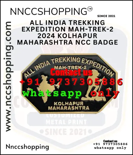 All india trekking expedition mah-trek-2 2024 kolhapur maharashtra ncc badge