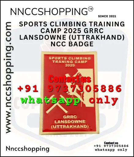 Sports climbing training camp 2025 grrc lansdowne (uttrakhand) ncc badge