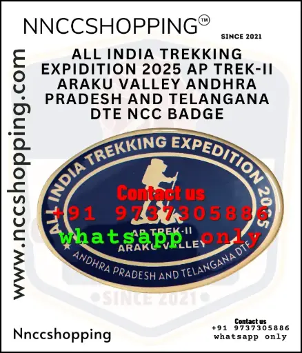 All india trekking expidition 2025 ap trek-ii araku valley andhra pradesh and telangana dte ncc badge