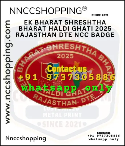 Ek bharat shreshtha bharat haldi ghati 2025 rajasthan dte ncc badge